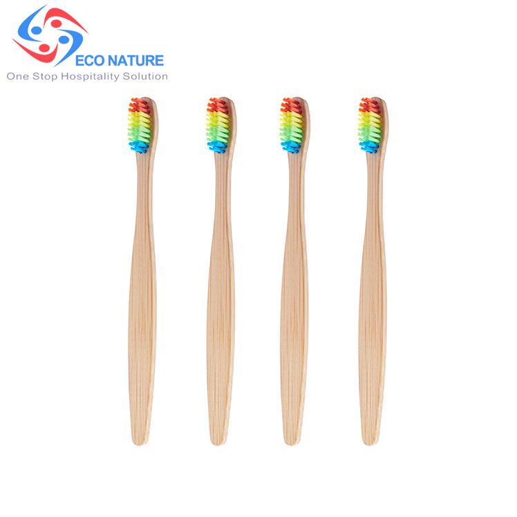 bamboo toothbrush rainbow
