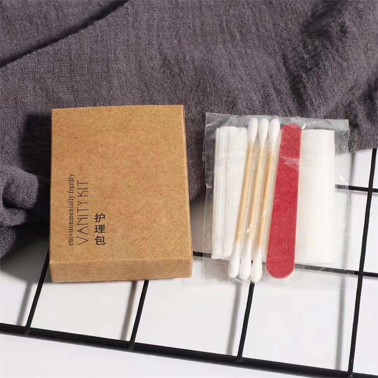 Kraft paper box packing hotel vanity kit 020