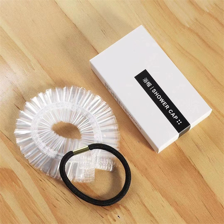 YZEN-SC 15 White collection hotel shower cap