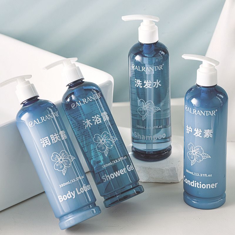 YZEN-BO-111 fresh hotel shampoo body lotion in bottle