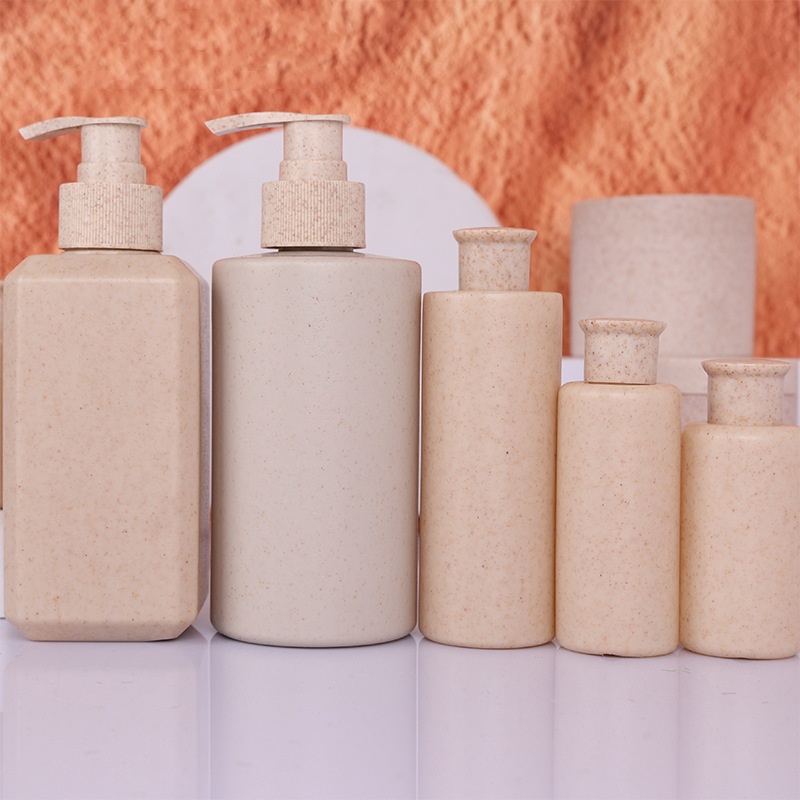 Eco Friendly 30 50 80ml 100ml Soft Straw Wheat Refillable Biodegradable Cosmetic Squeeze Plastic Tube for Face Clean Hand Cream