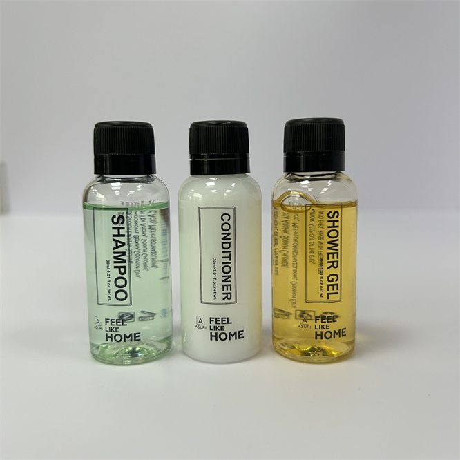 YZEN-BO-110 transparent hotel cosmetic bottle for shampoo
